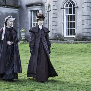 Deirdre Donnelly & Anna Maxwell Martin in The Frankenstein Chronicles at Grey Abbey House