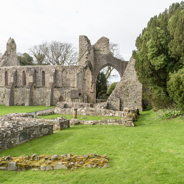 Greyabbey ruins exterior from the south east