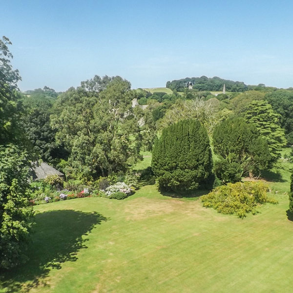 Grey Abbey gardens from the house