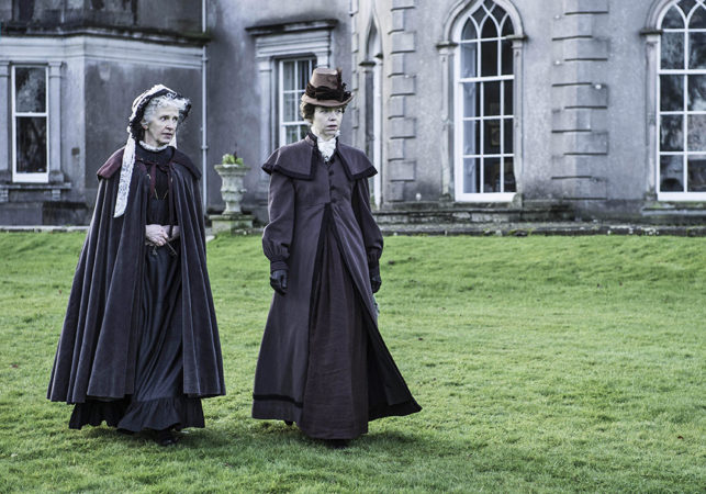 Deirdre Donnelly & Anna Maxwell Martin in The Frankenstein Chronicles at Grey Abbey House