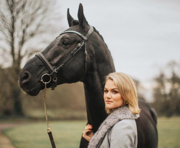 Courtney Stuart with her dressage horse Luther at Grey Abbey House #2