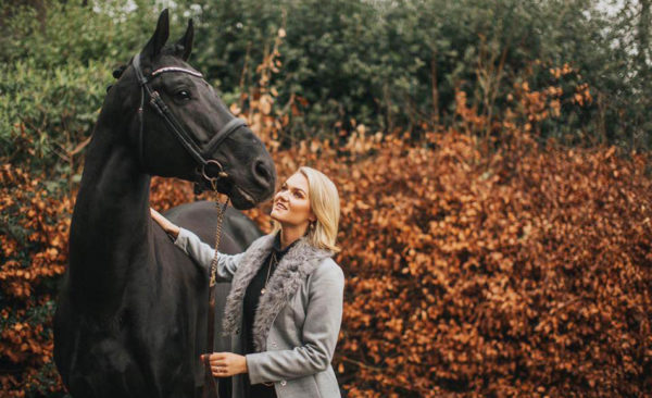 Courtney Stuart with her dressage horse Luther at Grey Abbey House #3